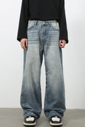 Men's Wide Leg Jeans with Pockets