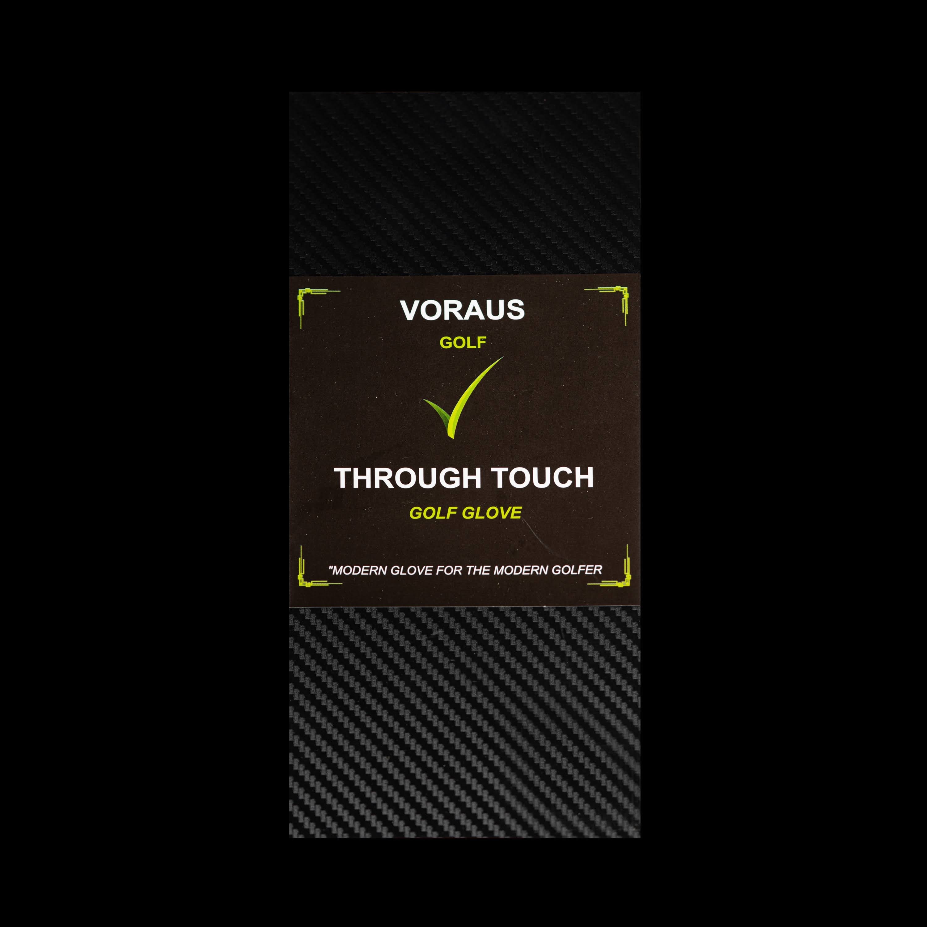 Through Touch Golf Glove - White/Green