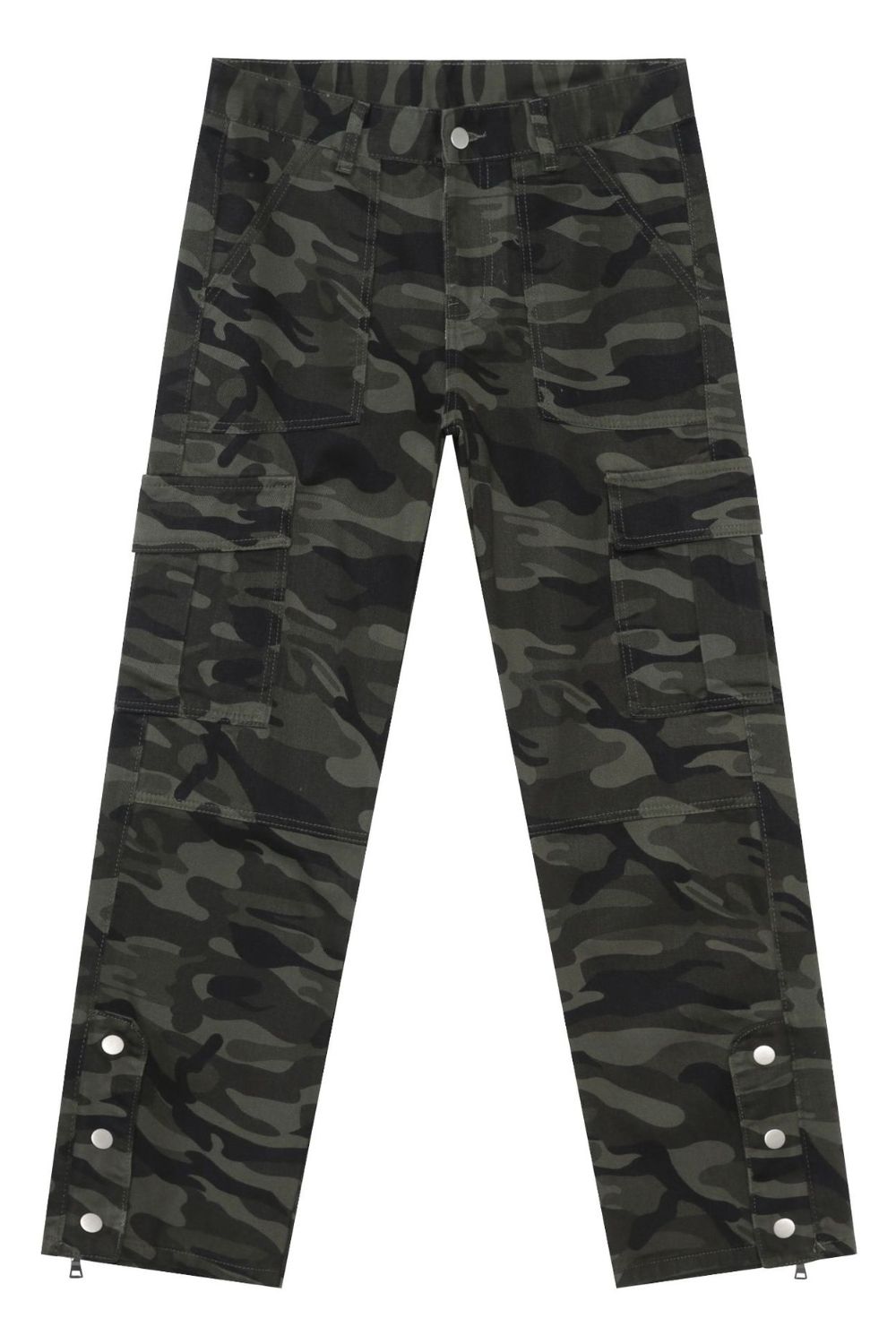 Men's Camouflage Jeans with Cargo Pockets